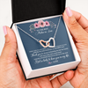 Interlocking Hearts Necklace | Personalized To My Mother In Law Necklace From Daughter In Law Thank You Mother Of The Groom Jewelry Birthday Mothers Day Christmas Customized Message Card | teecentury