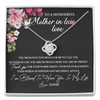 Love Knot Necklace | Personalized To My Mother In Law Necklace From Daughter In Law You Are My Bonus Mom Jewelry Birthday Mothers Day Christmas Customized Gift Box Message Card | teecentury