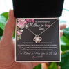 Love Knot Necklace | Personalized To My Mother In Law Necklace From Daughter In Law You Are My Bonus Mom Jewelry Birthday Mothers Day Christmas Customized Gift Box Message Card | teecentury