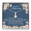 Alluring Beauty Necklace | Personalized To My Mother In Law Necklace from Daugter In Law Feel In Love Son Mother Of My Husband Jewelry Birthday Wedding Pendant Customized Message Card | teecentury