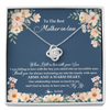 Love Knot Necklace | Personalized To My Mother In Law Necklace from Daugter In Law Feel In Love Son Mother Of My Husband Jewelry Birthday Wedding Pendant Customized Message Card | teecentury