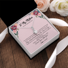 Alluring Beauty Necklace | Personalized To My Mother Necklace from Daughter On Wedding Day for Mom Bride's Mother Customized Gift Box Message Card | teecentury
