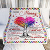 Personalized To My Nanny Blanket From Kids Never Forget That I Love You You Mean The World to Me Nanny Birthday Mothers Day Christmas Fleece Blanket Blanket | Teecentury.com