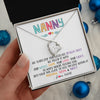 Forever Love Necklace | Personalized To My Nanny Necklace From Kids We Squeezed This Necklace Nanny Birthday Mothers Day Christmas Jewelry Pendant Customized Gift Box Message Card | teecentury