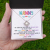 Love Knot Necklace | Personalized To My Nanny Necklace From Kids We Squeezed This Necklace Nanny Birthday Mothers Day Christmas Jewelry Pendant Customized Gift Box Message Card | teecentury