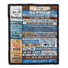 Personalized To My Nephew Blanket From Aunt Uncle Wood I Asked God For A Best Friend Nephew Birthday Christmas Customized Bed Fleece Throw Blanket | teecentury