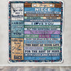 Personalized To My Niece Blanket From Aunt Auntie Uncle Wood Whenever You Feel Overwhelmed Niece Birthday Graduation Christmas Customized Fleece Blanket | teecentury