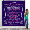 Personalized To My Niece Blanket From Aunt Uncle Mother Purple I Love You Niece Birthday Christmas Gift Customized Bed Quilt Fleece Throw Blanket Blanket | Teecentury.com