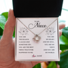 Love Knot Necklace | Personalized To My Niece From Aunt Auntie You Are My Heart My And My Sould Niece Jewelry Birthday Graduation Christmas Customized Gift Box Message Card | teecentury