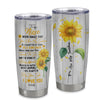 Personalized To My Niece From Aunt Uncle Stainless Steel Tumbler Cup Never Forget You Are My Sunshine Sunflower Niece Birthday Graduation Christmas Travel Mug | teecentury
