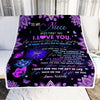 Personalized To My Niece I Love You From Aunt Auntie Uncle Butterfly Niece Birthday Christmas Thanksgiving Graduation Customized Fleece Blanket Blanket | Teecentury.com