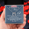 Lucky In Love Necklace | Personalized To My Niece Necklace From Aunt Auntie Believe In Yourself Niece Birthday Graduation Christmas Customized Message Card | teecentury