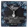 Alluring Beauty Necklace | Personalized To My Niece Necklace From Aunt Auntie Uncle Auntie Whisper Back I Am The Storm Niece Pendant Jewelry Birthday Christmas Customized Message Card | teecentury