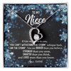 Forever Love Necklace | Personalized To My Niece Necklace From Aunt Auntie Uncle Auntie Whisper Back I Am The Storm Niece Pendant Jewelry Birthday Christmas Customized Message Card | teecentury