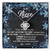 Love Knot Necklace | Personalized To My Niece Necklace From Aunt Auntie Uncle Auntie Whisper Back I Am The Storm Niece Pendant Jewelry Birthday Christmas Customized Message Card | teecentury