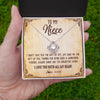 Love Knot Necklace | Personalized To My Niece Necklace From Aunt Uncle Auntie I Love You With All My Heart Niece Birthday Christmas Jewelry Customized Gift Box Message Card | teecentury