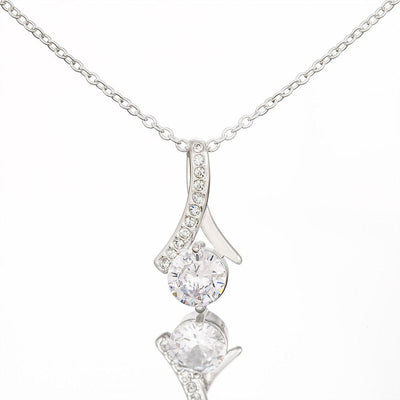 Alluring Beauty Necklace | Personalized To My Niece Necklace From Aunt Uncle Never Forget That I Love You Niece Pendant Jewelry Birthday Christmas Customized Gift Box Message Card | teecentury