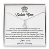 Alluring Beauty Necklace | Personalized To My Niece Necklace From Aunt Uncle Straighten Your Crown Niece Pendant Jewelry Birthday Graduation Christmas Customized Gift Box Message Card | teecentury