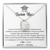 Forever Love Necklace | Personalized To My Niece Necklace From Aunt Uncle Straighten Your Crown Niece Pendant Jewelry Birthday Graduation Christmas Customized Gift Box Message Card | teecentury