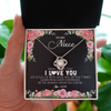 Love Knot Necklace | Personalized To My Niece Necklace from Aunt Uncle Never Forget I Love You Floral Jewelry for Niece Birthday Graduation Christmas Customized Message Card | teecentury