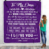 Personalized To My Oma Blanket From Grandkids I Love You With A Special Love Oma Birthday Mothers Day Christmas Customized Fleece Throw Blanket | teecentury