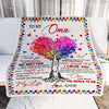 Personalized To My Oma Blanket From Grandkids Never Forget That I Love You You Mean The World to Me Oma Birthday Mothers Day Christmas Fleece Blanket Blanket | Teecentury.com