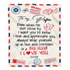 Personalized To My Papa Blanket From Grandkids I Love You Hugs Air Mail Letter Papa Birthday Fathers Day Christmas Customized Fleece Blanket Blanket | Teecentury.com