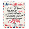 Personalized To My Papaw Blanket From Grandkids I Love You Hugs Air Mail Letter Papaw Birthday Fathers Day Christmas Customized Fleece Blanket Blanket | Teecentury.com