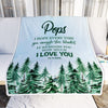Personalized To My Pops Blanket From Grandchildren Grandkids I Hope Every Time Forest Green Pops Birthday Fathers Day Christmas Customized Fleece Blanket | teecentury
