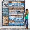 Personalized To My Sister Blanket From Brother Sister I Love You Wood Sister Birthday Christmas Thanksgiving Graduation Customized Fleece Blanket | teecentury