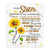 Personalized To My Sister Blanket From Sister Brother Whenever You Fell Overwhelmed Sunflower Sister Birthday Graduation Christmas Customized Fleece Blanket | teecentury