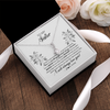 Alluring Beauty Necklace | Personalized To My Sister Necklace From Brother Sister Not Even Time Floral Sister Birthday Graduation Christmas Customized Message Card | teecentury