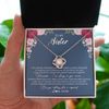 Love Knot Necklace | Personalized To My Sister Necklace From Brother Sister You Are My Greatest Gift Sister Birthday Christmas Customized Jewelry Gift Box Message Card | teecentury