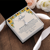 Alluring Beauty Necklace | Personalized To My Sister Necklace From Brother Sunflower You Are My Sunshine Sister Jewelry Graduation Birthday Christmas Customized Gift Box Message Card | teecentury
