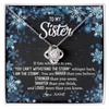 Love Knot Necklace | Personalized To My Sister Necklace From Sister Brother Whisper Back I Am The Storm Sister Pendant Jewelry Birthday Graduation Christmas Customized Message Card | teecentury