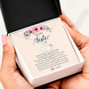 Forever Love Necklace | Personalized To My Sister Necklace On Her Wedding Day We Share So Many Memories Sister Jewelry Birthday Graduation Christmas Customized Gift Box Message Card | teecentury