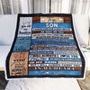 Personalized To My Son Blanket From Mom Dad Wood I Asked God For A Best Friend Son Birthday Christmas Customized Bed Fleece Throw Blanket | teecentury