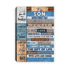 Personalized To My Son Canvas From Mom Dad I Love You Wood Son Birthday Christmas Thanksgiving Graduation Custom Wall Art Print Home Decor Framed Canvas | teecentury