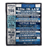 Personalized To My Son In Law Blanket From Mother In Law You're The Love Of Her Life Son In Law Birthday Christmas Father's Day Customized Fleece Blanket | teecentury