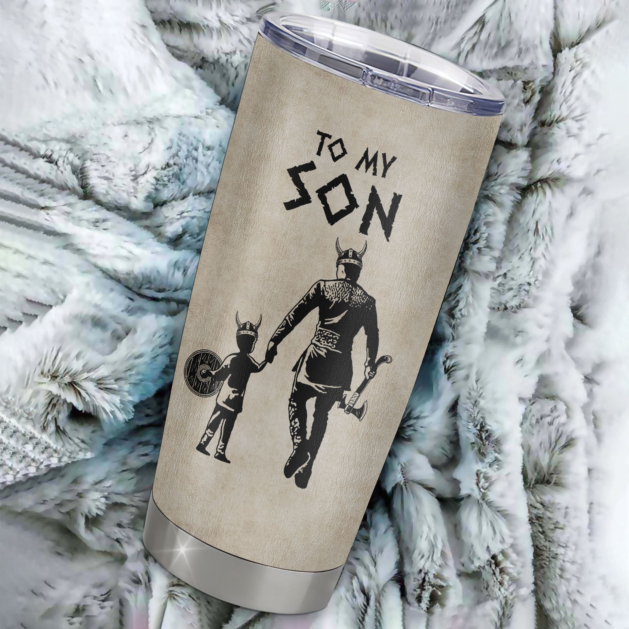 Personalized To My Son Tumbler From Dad Father Stainless Steel Cup You Will Never Lose Viking Son Birthday Graduation Thanksgiving Christmas Travel Mug | teecentury