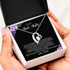 Forever Love Necklace | Personalized To My Soul Sister Necklace from Sister The Friend Of My Heart Sister Jewelry Birthday Graduation Christmas Customized Gift Box Message Card | teecentury