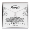 Alluring Beauty Necklace | Personalized To My Soulmate Necklace For Women Future Wife Girlfriend Love You Birthday Anniversary Wedding Valentines Day Christmas Customized Message Card | teecentury