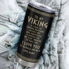 Personalized To My Viking Tumbler Husband From Wife I Love You To Valhalla Husband Boyfriend Men Birthday Anniversary Valentines Day Christmas Travel Mug | teecentury