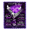 Personalized To My Wife Blanket From Husband Meeting You Was Fate Wife Anniversary Wedding Valentines Day For Her Birthday Christmas Fleece Throw Blanket | teecentury