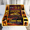 Personalized To My Wife Blanket From Husband Name Sunset I Love You Birthday Anniversary Wedding Valentine's Day Christmas Gift Bed Quilt Fleece Throw Blanket Blanket | Teecentury.com