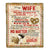 Personalized To My Wife Blanket From Husband Sometimes It's Hard To Find Words Love Wife Valentine's Birthday Wedding Anniversary Christmas Fleece Blanket Blanket | Teecentury.com
