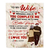 Personalized To My Wife Blanket From Husband The Day I Met You Wife Birthday Anniversary Wedding Valentines Day Christmas Customized Fleece Throw Blanket | teecentury