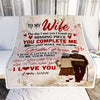 Personalized To My Wife Blanket From Husband The Day I Met You Wife Birthday Anniversary Wedding Valentines Day Christmas Customized Fleece Throw Blanket | teecentury