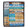 Personalized To My Wife Blanket From Husband When I Say I Love You Wife Valentine Christmas Wedding Anniversary Customized Fleece Blanket Blanket | Teecentury.com