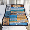 Personalized To My Wife Blanket From Husband When I Say I Love You Wife Valentine Christmas Wedding Anniversary Customized Fleece Blanket Blanket | Teecentury.com